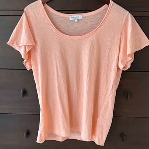 Michael Stars Peach Short Sleeve Top